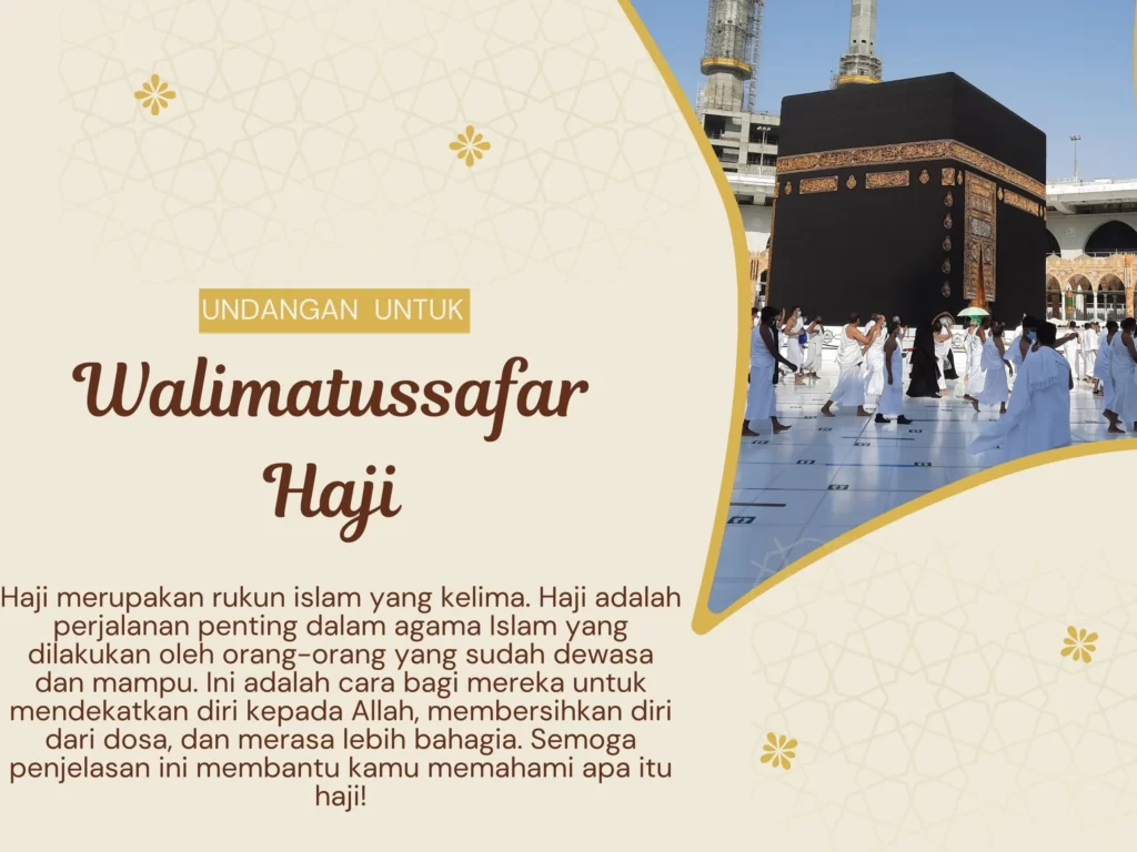 Undangan Walimatussafar Haji
