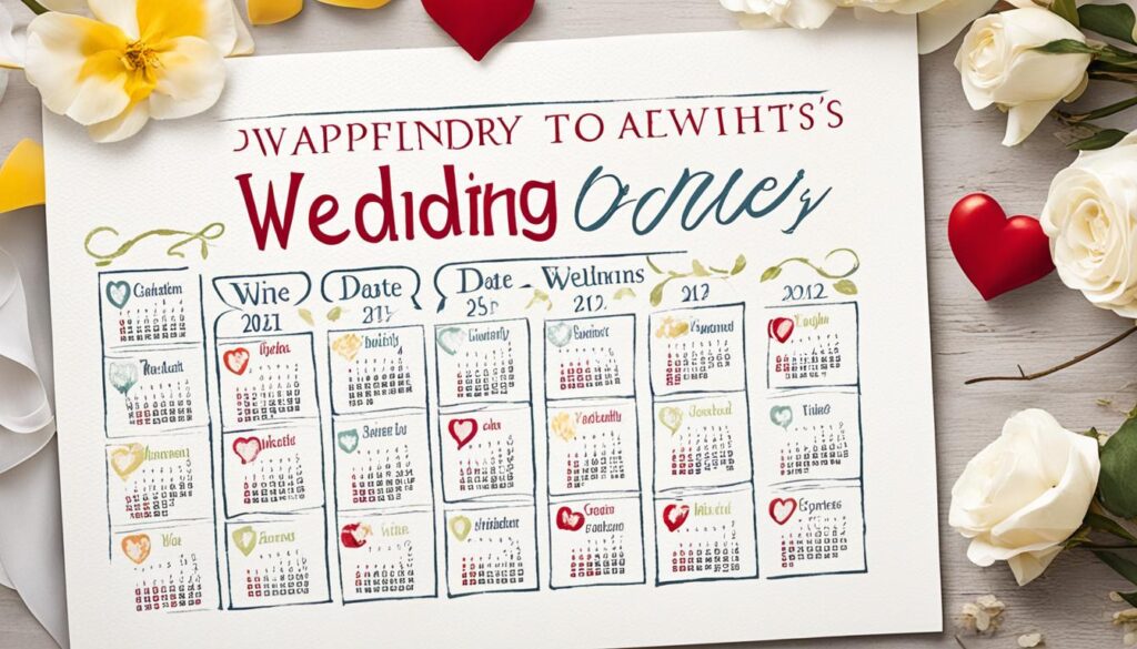 kalender wedding